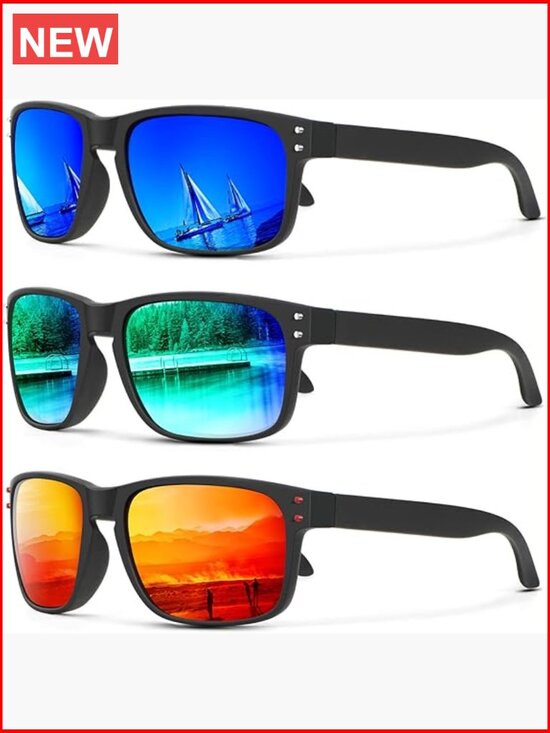 Unisex Polarized Sunglasses with UV Protection for Fishing Driving Running main image 5